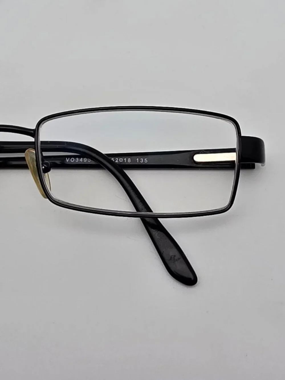 Vogue VO3493 352 Polished Black Eyeglasses Frame w/ Case Italy 52-18-135